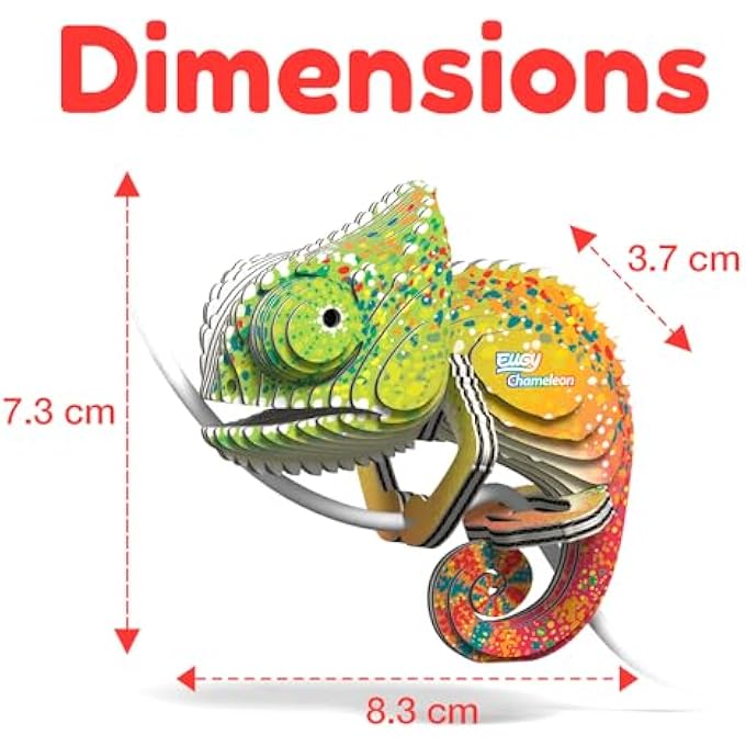 075 CHAMELEON ECO-FRIENDLY 3D PAPER PUZZLE [NEW SEAL] - Image 3